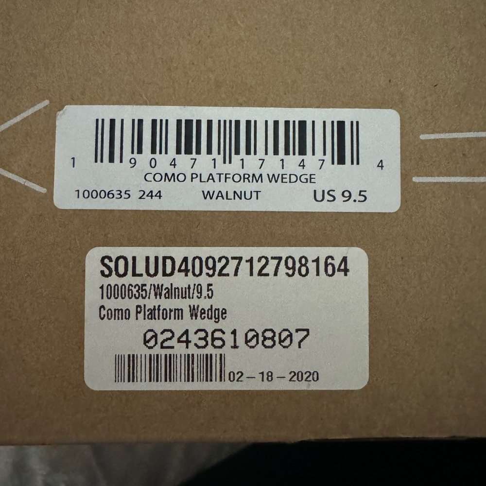 SOLUDOS • Walnut Como Platform Wedge Sandals Includes Box - Picture 11 of 12